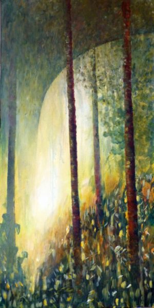 mystisch Wald Licht - Acryl - Angelika Sobek-Kistner